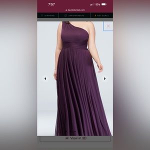 David’s bridal bridesmaid dress